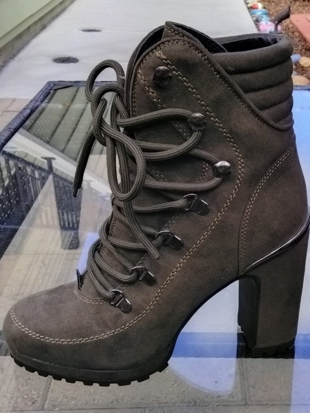 DKNY Lace Up Boots with heel